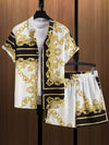 Resort wear Luxury Style Men's Short-sleeved outfit