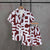 Men's Casual 2-Piece Shirt and Shorts Set, Plus Size Letter Print Button Down Vacation Outfit
