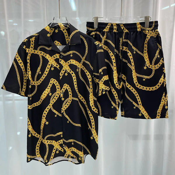 Summer Men Hawaiian Beach style outfit