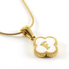 Lucky Clover Stainless Steel Pendant Necklace - Sexikinis Swim