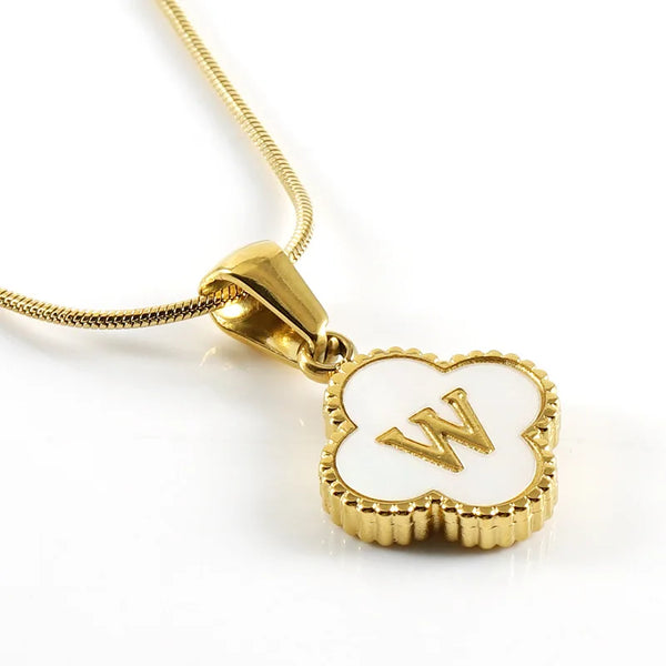 Lucky Clover Stainless Steel Pendant Necklace - Sexikinis Swim