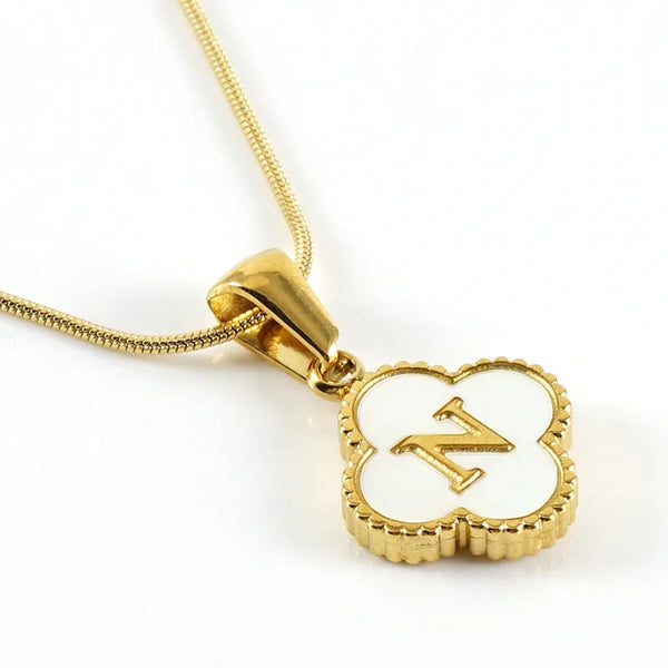 Lucky Clover Stainless Steel Pendant Necklace - Sexikinis Swim