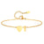 Women Heart Initial Stainless Steel Personalized Anklet Bracelets