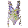 Garden vibe one piece with cover up swimsuit