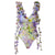 Garden vibe one piece with cover up swimsuit