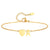 Women Heart Initial Stainless Steel Personalized Anklet Bracelets