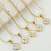 Lucky Clover Stainless Steel Pendant Necklace - Sexikinis Swim