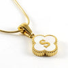 Lucky Clover Stainless Steel Pendant Necklace - Sexikinis Swim