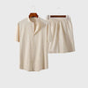 Breathable Hawaiian Men Beachtwo piece set