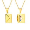 Envelope Photo Custom Stainless Steel Gift Jewelry Necklace