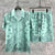 Vintage Cashew Flowers Print Short-sleeved Shirt Set