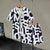 Men's Casual 2-Piece Shirt and Shorts Set, Plus Size Letter Print Button Down Vacation Outfit