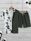 Resort wear Luxury Style Men's Short-sleeved outfit